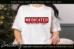 Funny Mental Health SVG Sarcastic Anxiety T-shirt Mug Design Product Image 1