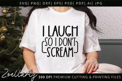 Funny Mental Health SVG Sarcastic Anxiety T-shirt Mug Design Product Image 1