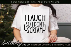 Funny Mental Health SVG Sarcastic Anxiety T-shirt Mug Design Product Image 1