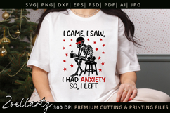 Funny Mental Health SVG Sarcastic Anxiety T-shirt Mug Design Product Image 1