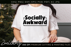 Funny Mental Health SVG Sarcastic Anxiety T-shirt Mug Design Product Image 1