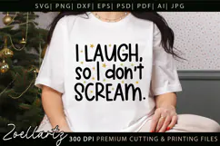 Funny Mental Health SVG Sarcastic Anxiety T-shirt Mug Design Product Image 1