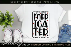 Funny Mental Health SVG Sarcastic Anxiety T-shirt Mug Design Product Image 2
