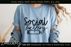 Funny Mental Health SVG Sarcastic Anxiety T-shirt Mug Design Product Image 5