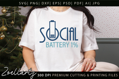 Funny Mental Health SVG Sarcastic Anxiety T-shirt Mug Design Product Image 1