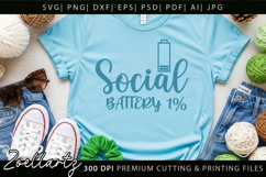 Funny Mental Health SVG Sarcastic Anxiety T-shirt Mug Design Product Image 5