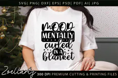 Funny Mental Health SVG Sarcastic Anxiety T-shirt Mug Design Product Image 1