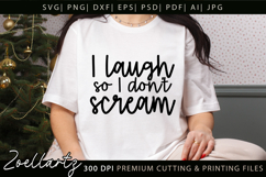 Funny Mental Health SVG Sarcastic Anxiety T-shirt Mug Design Product Image 1