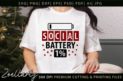 Funny Mental Health SVG Sarcastic Anxiety T-shirt Mug Design Product Image 1