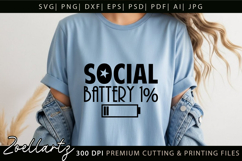 Funny Mental Health SVG Sarcastic Anxiety T-shirt Mug Design Product Image 2