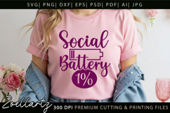 Funny Mental Health SVG Sarcastic Anxiety T-shirt Mug Design Product Image 5
