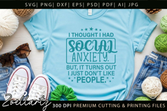 Sarcastic Mental Health SVG Funny Anxiety T-shirt Mug Design Product Image 4