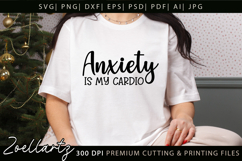 Sarcastic Anxiety SVG Funny Mental Health T-shirt Mug Design Product Image 1