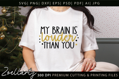 Funny Mental Health SVG Sarcastic Anxiety T-shirt Mug Design Product Image 1