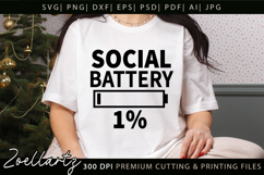 Mental Health Awareness SVG Funny Sarcastic Anxiety T-shirt Product Image 1