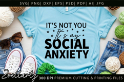 Mental Health Awareness SVG Funny Sarcastic Anxiety T-shirt Product Image 5