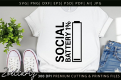 Funny Mental Health SVG Sarcastic Anxiety T-shirt Mug Design Product Image 6