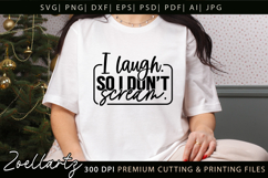 Funny Mental Health SVG Sarcastic Anxiety T-shirt Mug Design Product Image 1