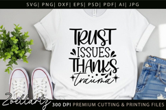 Funny Mental Health SVG Sarcastic Anxiety T-shirt Mug Design Product Image 5