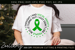 Funny Mental Health SVG Sarcastic Anxiety T-shirt Mug Design Product Image 2