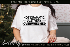 Funny Mental Health SVG Sarcastic Anxiety T-shirt Mug Design Product Image 1