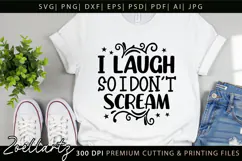 Funny Mental Health SVG Sarcastic Anxiety T-shirt Mug Design Product Image 5