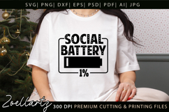 Funny Mental Health SVG Sarcastic Anxiety T-shirt Mug Design Product Image 2