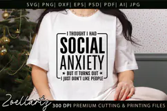 Sarcastic Mental Health SVG Funny Anxiety T-shirt Mug Design Product Image 1
