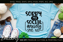 Sarcastic Mental Health SVG Funny Anxiety T-shirt Mug Design Product Image 3