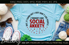 Sarcastic Mental Health SVG Funny Anxiety T-shirt Mug Design Product Image 3
