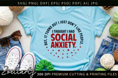Sarcastic Mental Health SVG Funny Anxiety T-shirt Mug Design Product Image 3