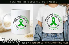 Funny Mental Health SVG Sarcastic Anxiety T-shirt Mug Design Product Image 1