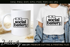 Funny Mental Health SVG Sarcastic Anxiety T-shirt Mug Design Product Image 2