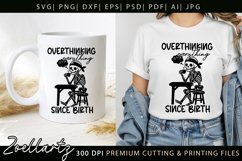 Funny Mental Health SVG Sarcastic Anxiety T-shirt Mug Design Product Image 2