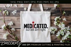 Funny Mental Health SVG Sarcastic Anxiety T-shirt Mug Design Product Image 4