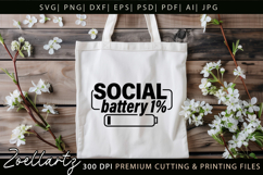 Funny Mental Health SVG Sarcastic Anxiety T-shirt Mug Design Product Image 3