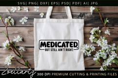 Funny Mental Health SVG Sarcastic Anxiety T-shirt Mug Design Product Image 6