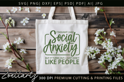 Funny Mental Health SVG Sarcastic Anxiety T-shirt Mug Design Product Image 5
