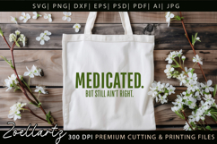 Funny Mental Health SVG Sarcastic Anxiety T-shirt Mug Design Product Image 6