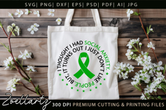 Funny Mental Health SVG Sarcastic Anxiety T-shirt Mug Design Product Image 7