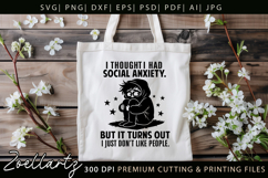 Sarcastic Mental Health SVG Funny Anxiety T-shirt Mug Design Product Image 6