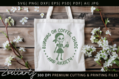 Funny Mental Health SVG Sarcastic Anxiety T-shirt Mug Design Product Image 7