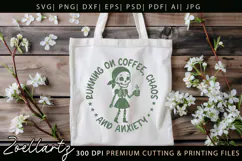 Funny Mental Health SVG Sarcastic Anxiety T-shirt Mug Design Product Image 7
