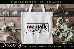 Funny Mental Health SVG Sarcastic Anxiety T-shirt Mug Design Product Image 5