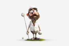 Funny Athletes Watercolor Illustration Bundle, Sports Png Product Image 5
