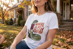 Funny Autumn Water Cryptid Sublimation Product Image 2