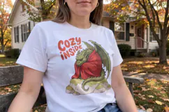 Funny Autumn Water Cryptid Sublimation Product Image 2