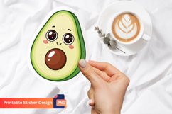 Funny Avocado Sticker, Funny Food Sticker, Fruit Sticker Product Image 1