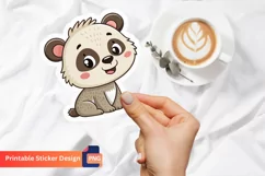 Funny Baby Animal Sticker, Baby Animal Illustrations Product Image 1