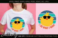I Do What I Want Funny Chick T-shirt Design Funny Quote SVG Product Image 3